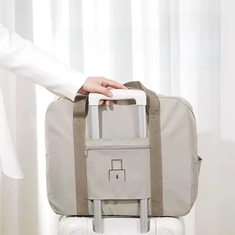 

Large Capaci Foldable Travel Storage Bag Women's Lage Carry-On Bag Handbag ort Busin Trip Travel Supplies Portable