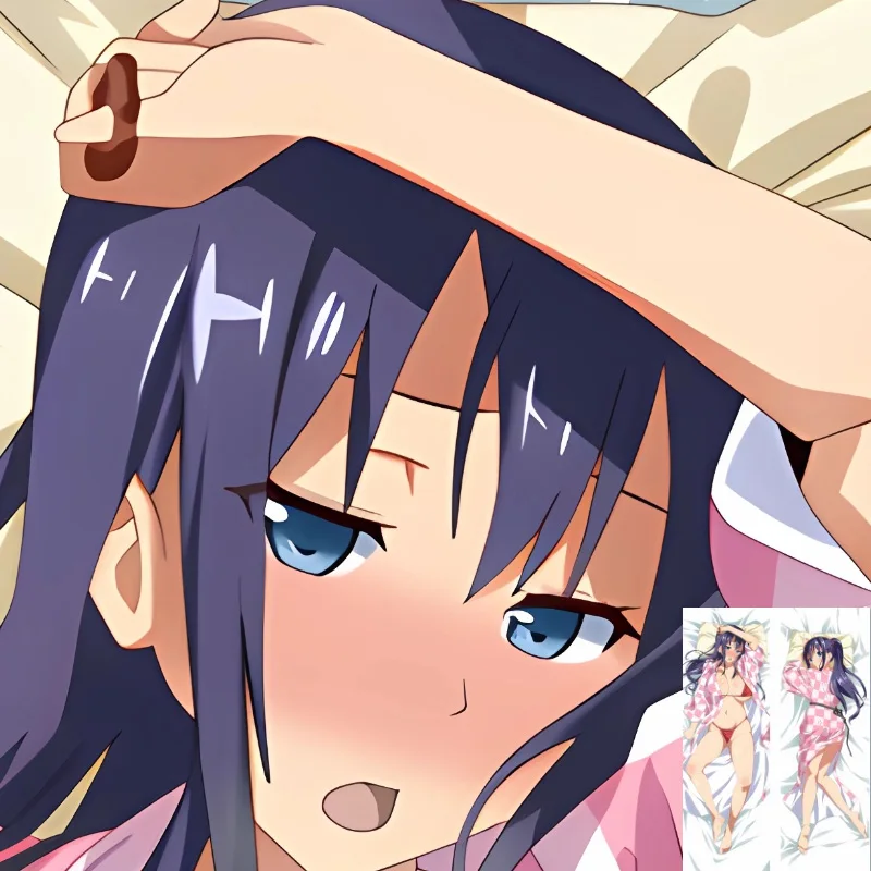 

DIY Customized Dakimakura Nijou Aki Anime Pillowcase Double-sided Print Home Bedding Hugging Body Decorative Pillow Cover Case