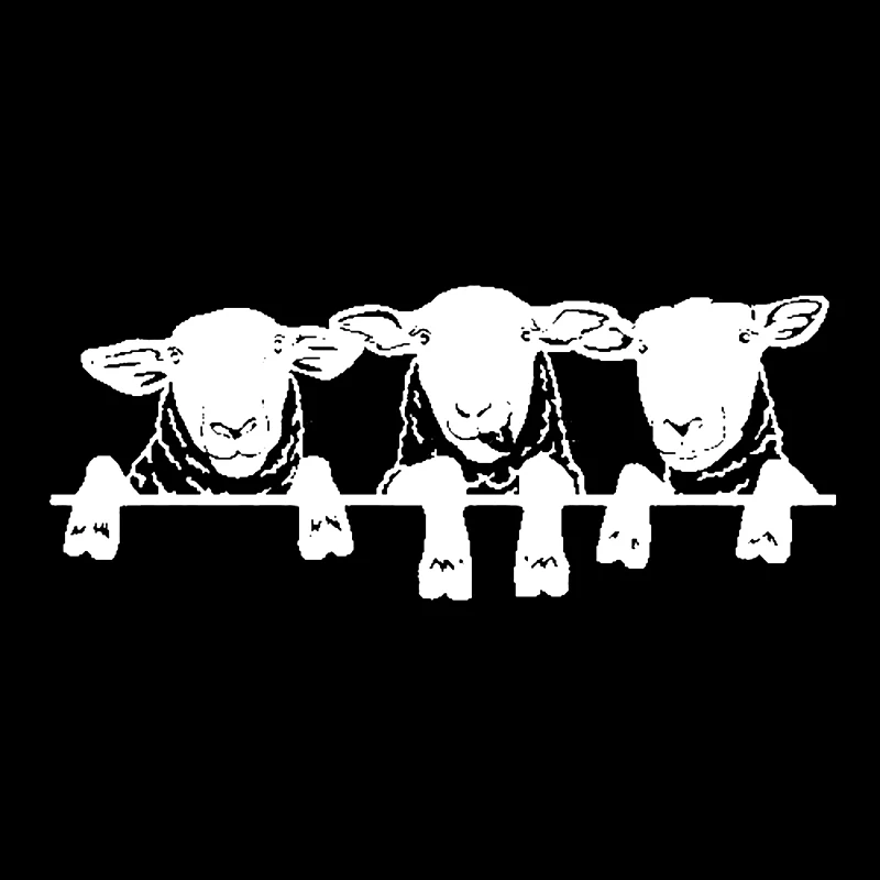 Fashionable, beautiful and interesting sheep pattern car, vinyl sticker for truck window, coveringscratches, PVCmaterial16x6.4cm