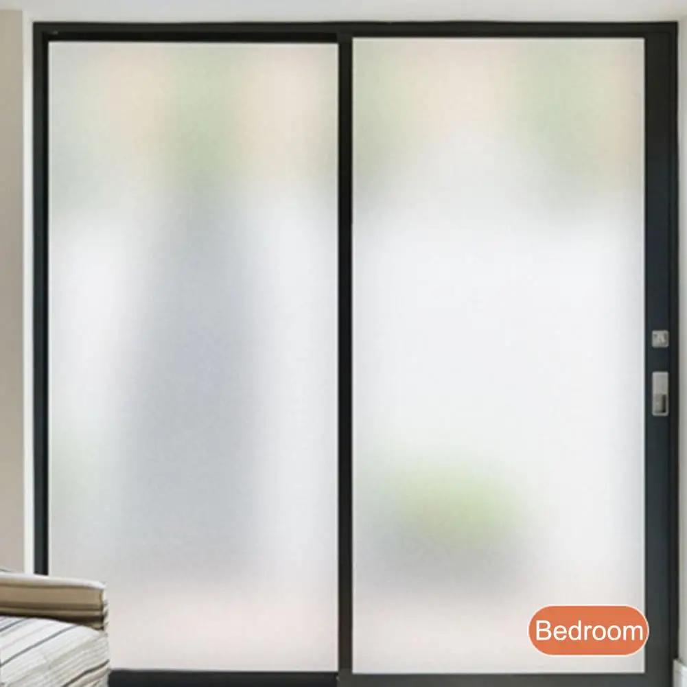 1 Roll 30/45x100CM Frosted Window Film Privacy Protection UV Sun Blocking Glass Office Bathroom Glass Window Door Static Film