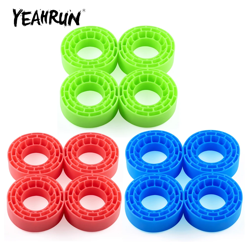 

YEAHRUN 1,3-дюймовые шины, водонепроницаемая силиконовая резиновая вставка из пенопласта для осевого SCX24 1/24 TRX-4M 1/18, детали для обновления гусеничного автомобиля с дистанционным управлением