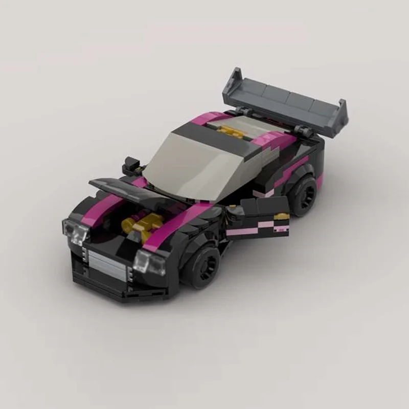 スピードレーシングカーモデル MOC 組み立てブロック スープラ MK4 ハイパーカー モジュラーテクノロジーギフト ホリデー組み立て 子供のおもちゃセット