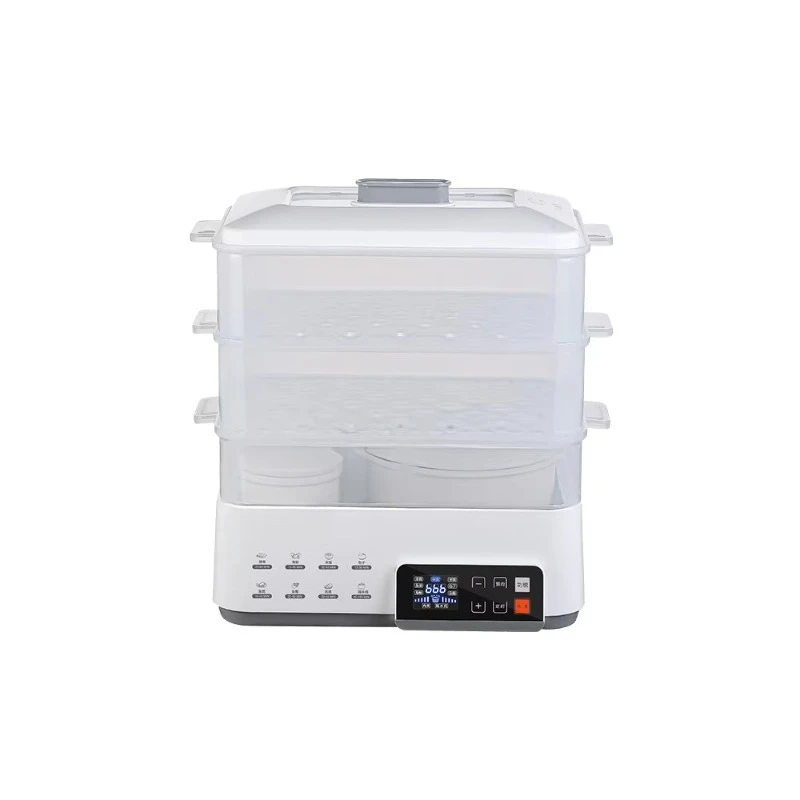 

Intelligent double-layer electric steamer Large capacity multi-function steamer