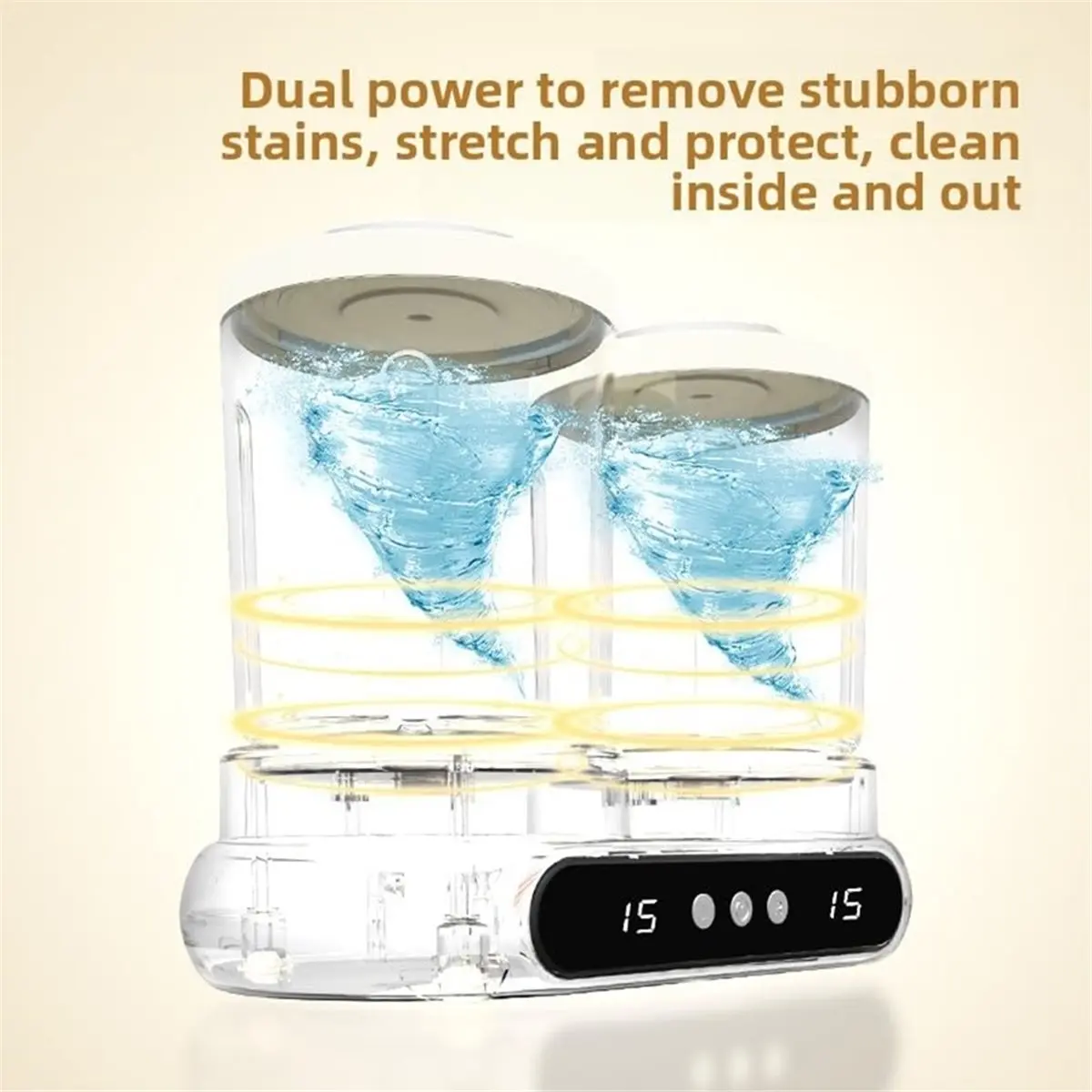 (ABZD) Portable Mini Washing Machine with Detachable Dual-Tub Design, Enabling Separate Washing for Baby Clothes, Suitable EU