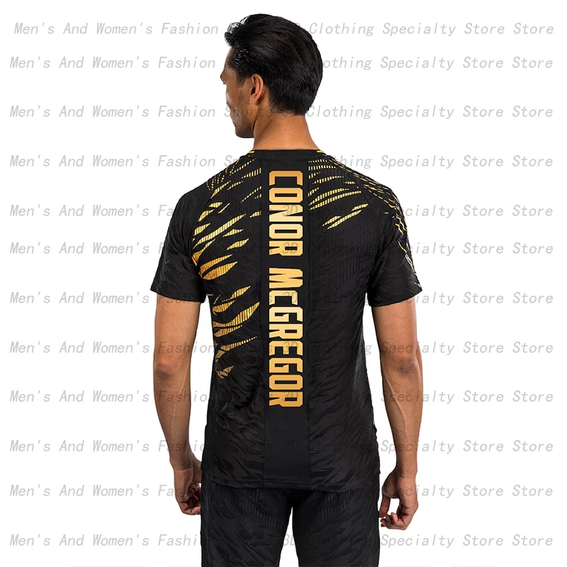 Camiseta de boxeo mundial UFC, Top de partido de lucha, traje de boxeo de secado rápido CONOR McGREGOR, deportes extremos, manga corta, superventas, 2025