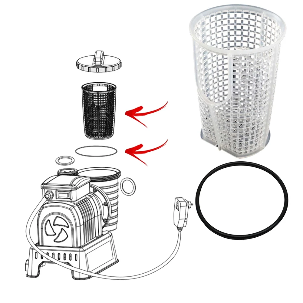 Replacement Sand Filter Basket P6562ASS16 with P6563 Gasket for 58486 58497 58499 Pool Pumps to Support Consistent Water Flow
