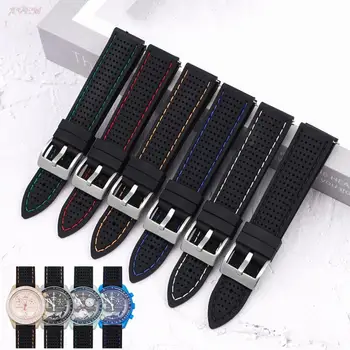 Sport Strap Suitable for Omega Moon Soft Waterproof Rubber Silicone Wrist Bnad Bracelet 20mm Watch Accessories for Swatch