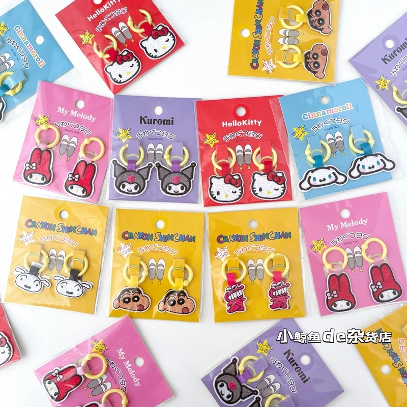 Sanrio Character Children's Shoes Name Buttons Markers Stickers Kindergarten Elementary School Embroidered Markers Shoe Charms