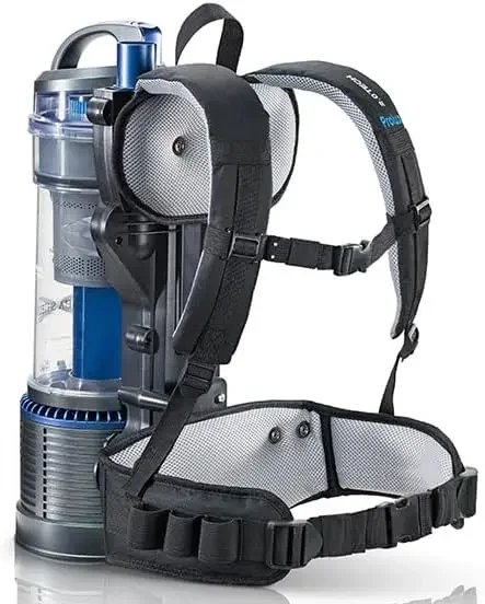 2.0 Beutelloser Rucksack-HEPA-Staubsauger mit Power-Düse