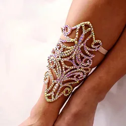 Accessori per le mani di danza del ventre o accessori per i piedi braccialetto con borchie di diamanti di fascia alta per adulti femminili/accessori per le prestazioni della cavigliera