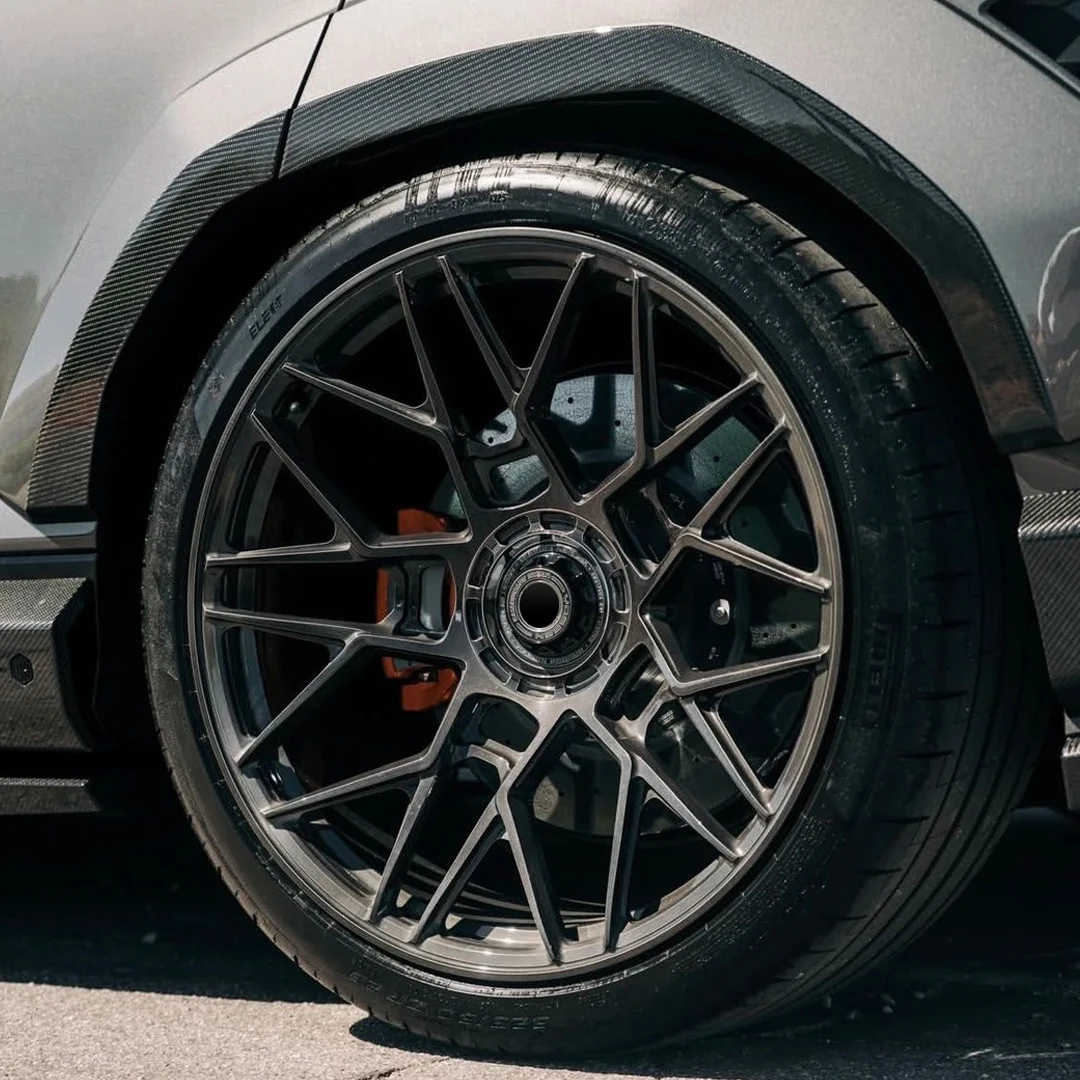 For Monoblock Billet Forged Wheel Concave Design Gun Black 5x114.3 5x120 5x112 18 19 20 21 22 Inch Alloy Rims for Lamborghini