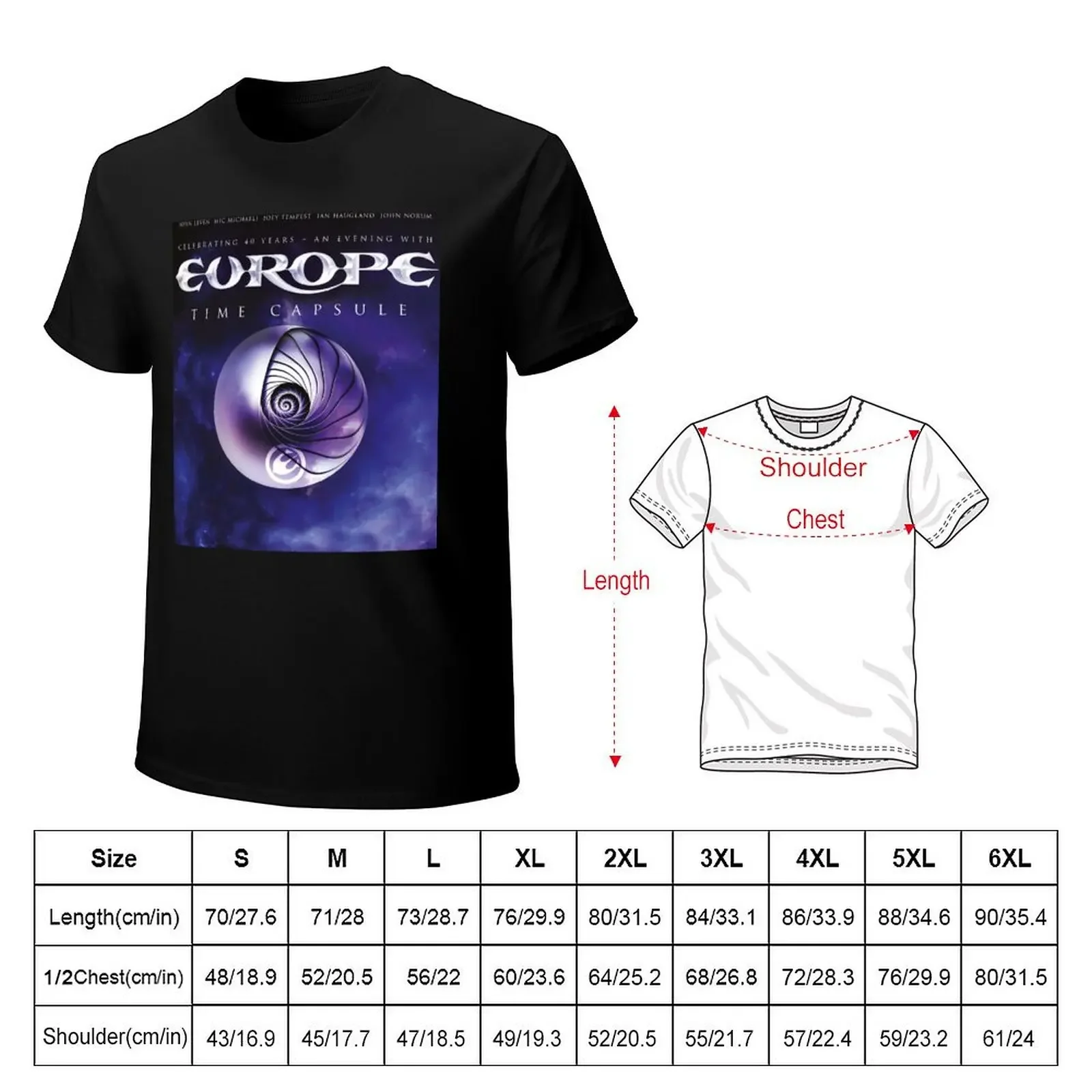 Celebrating of the Europe Old Capsule 40 Years T-Shirt cotton graphic tees sweat graphic t shirts Men's t-shirts