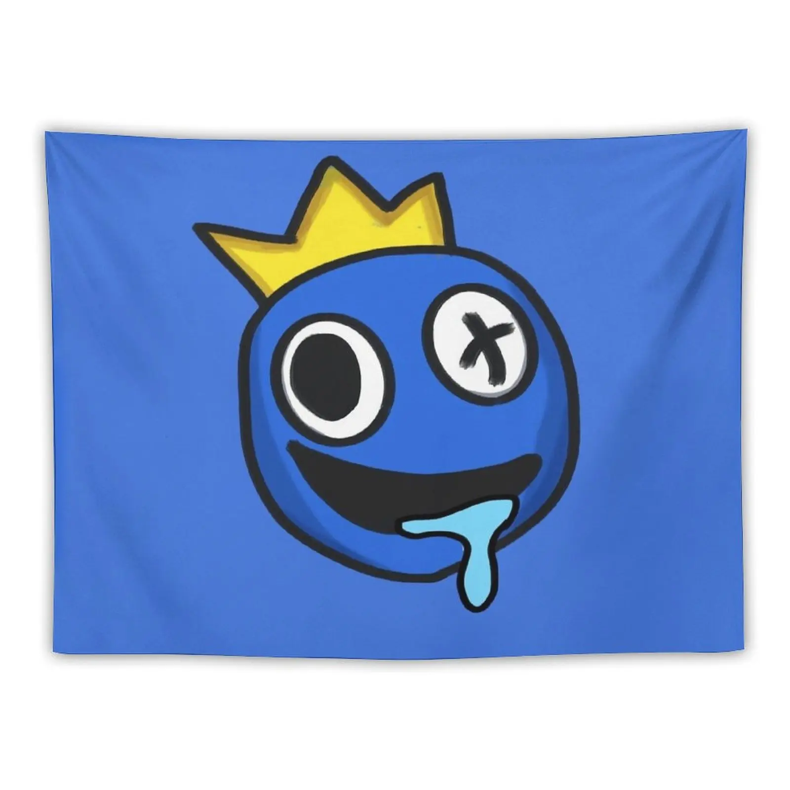 

Blue rainbow friends character Tapestry Kawaii Room Decor Cute Room Things Tapestry