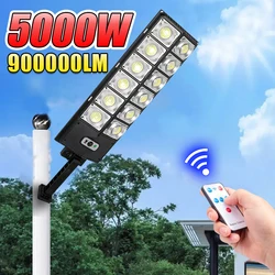 5000W Newest Solar Lamp From Exterior LED Outdoor Light With Motion Sensor Waterproof Street Lamp Solar Powered Garden Wall Lamp