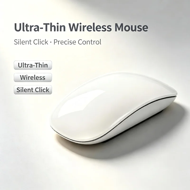 Magic Wireless Bluetooth Touch Mouse Ultra-Thin Silent Click Rechargeable Ergonomic PC Mice Bluetooth 5.0 For Desktop & Laptop