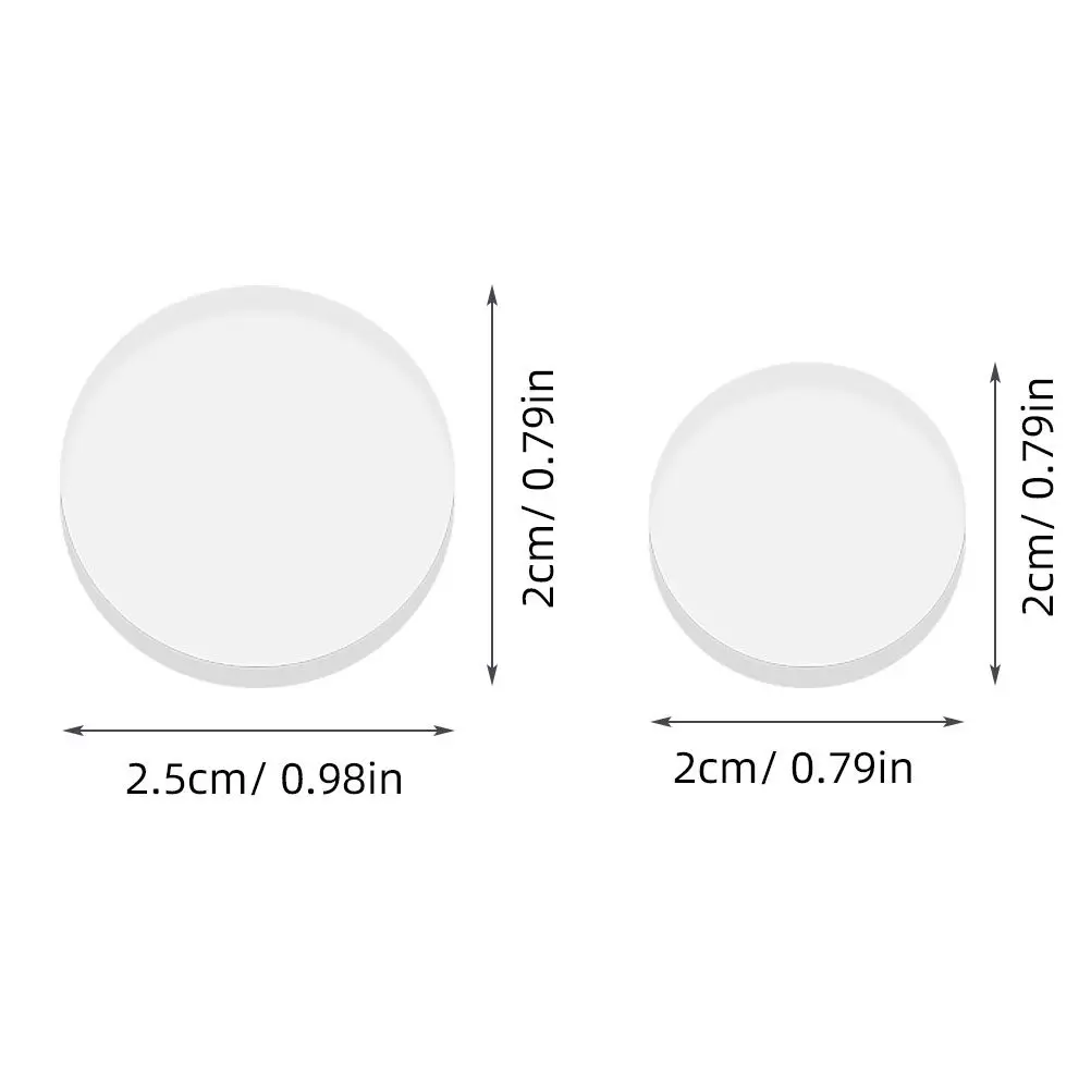 20Pcs Clear Antislip Glass Spacers Rubber Suction Bumpers for Glass Tables Countertops Desk Protectors Non-Slip Furniture Grip