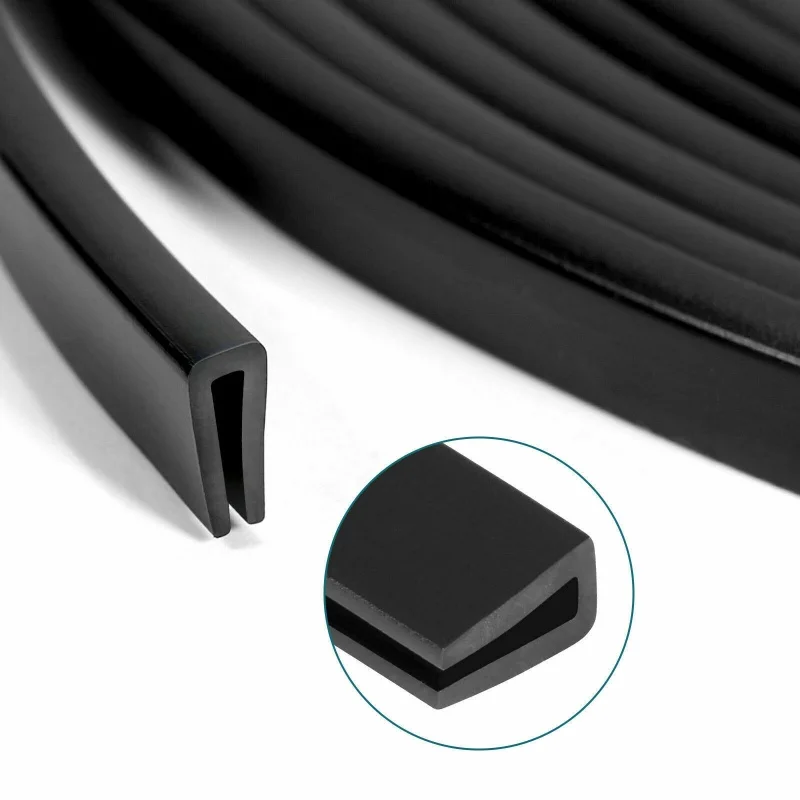 1 unidad de tira protectora de goma para bordes de puerta de coche