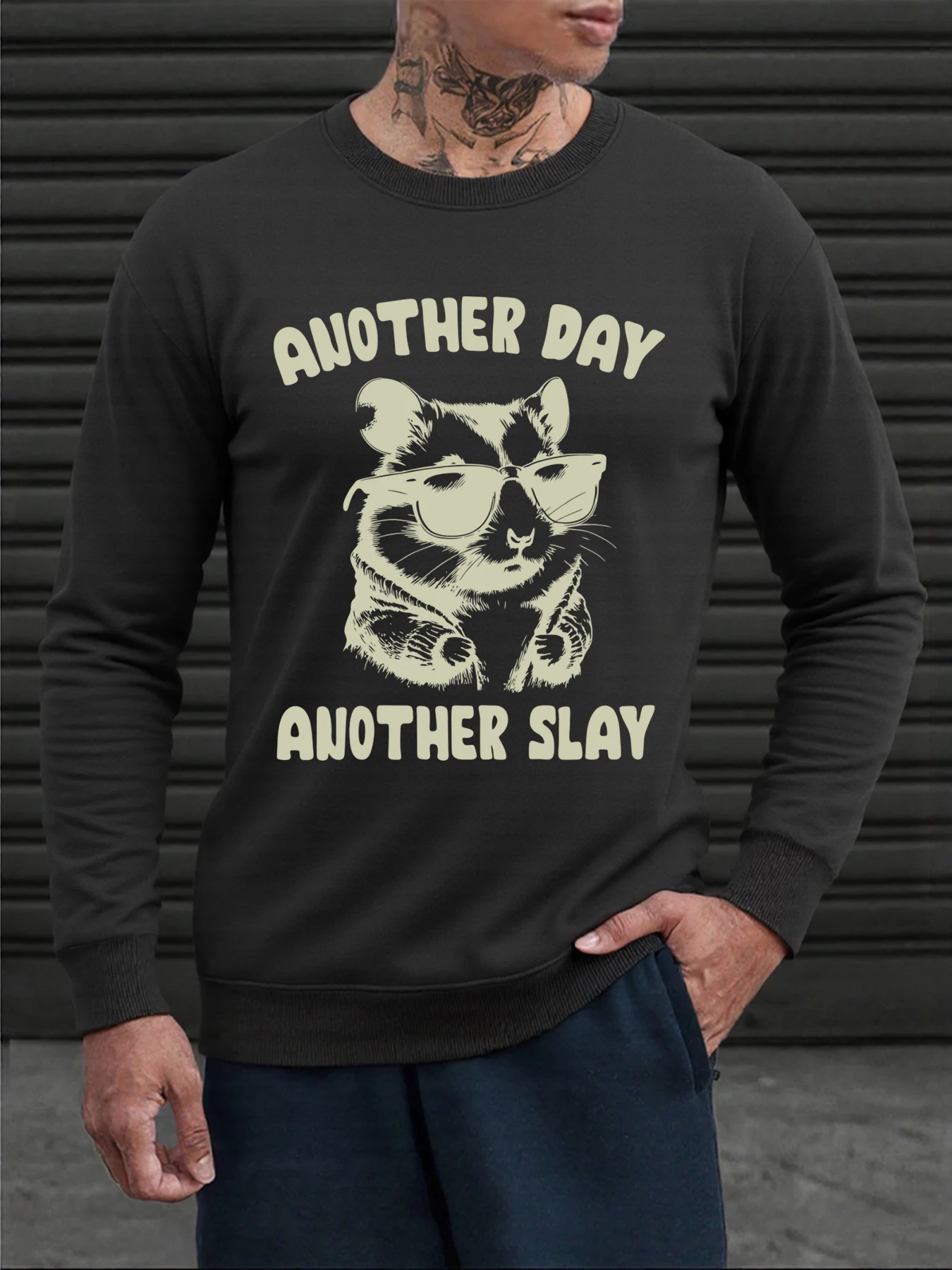 New Style Men 3D Printed Animal Graphic Sweatshirts Fashion Street Harajuku Y2K Sportswear Crew neck Pullover Autumn Casual Tops