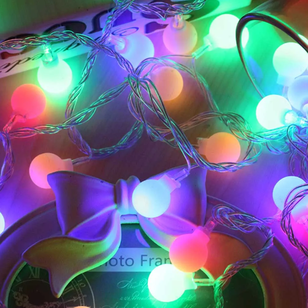 

10M 80 LED Ball String Lights Globe Fairy Lights Operated for Christmas Wedding Party Home Decoration Multicolor