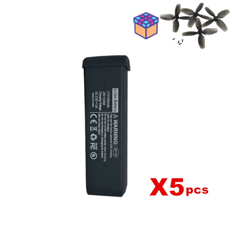 Originele 3.7V S156 Drone Batterij 1800mAh Lipo oplaadbare Batterij heeft Oranje en grijze twee kleuren batterij Gift propeller