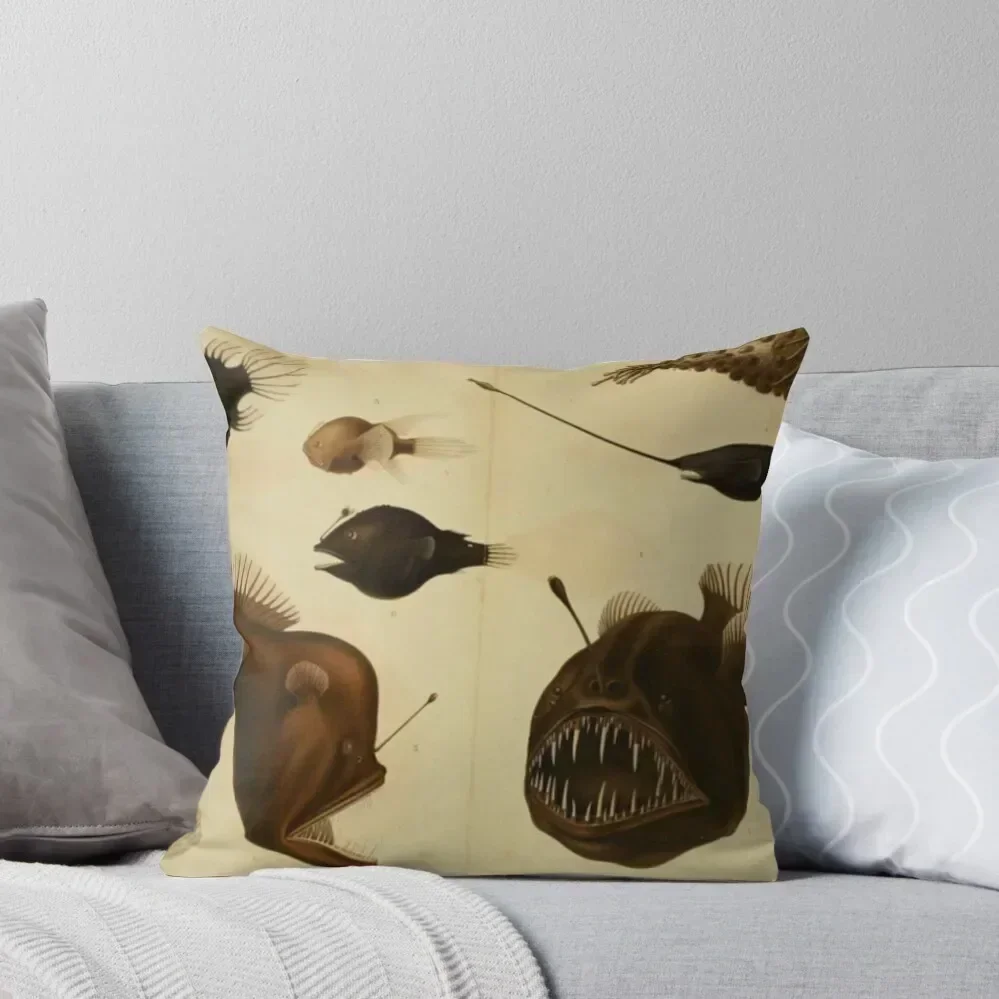 Naturalist Anglerfish Throw Pillow Cushions For Children Pillow Cover Decorative Cushions pillow