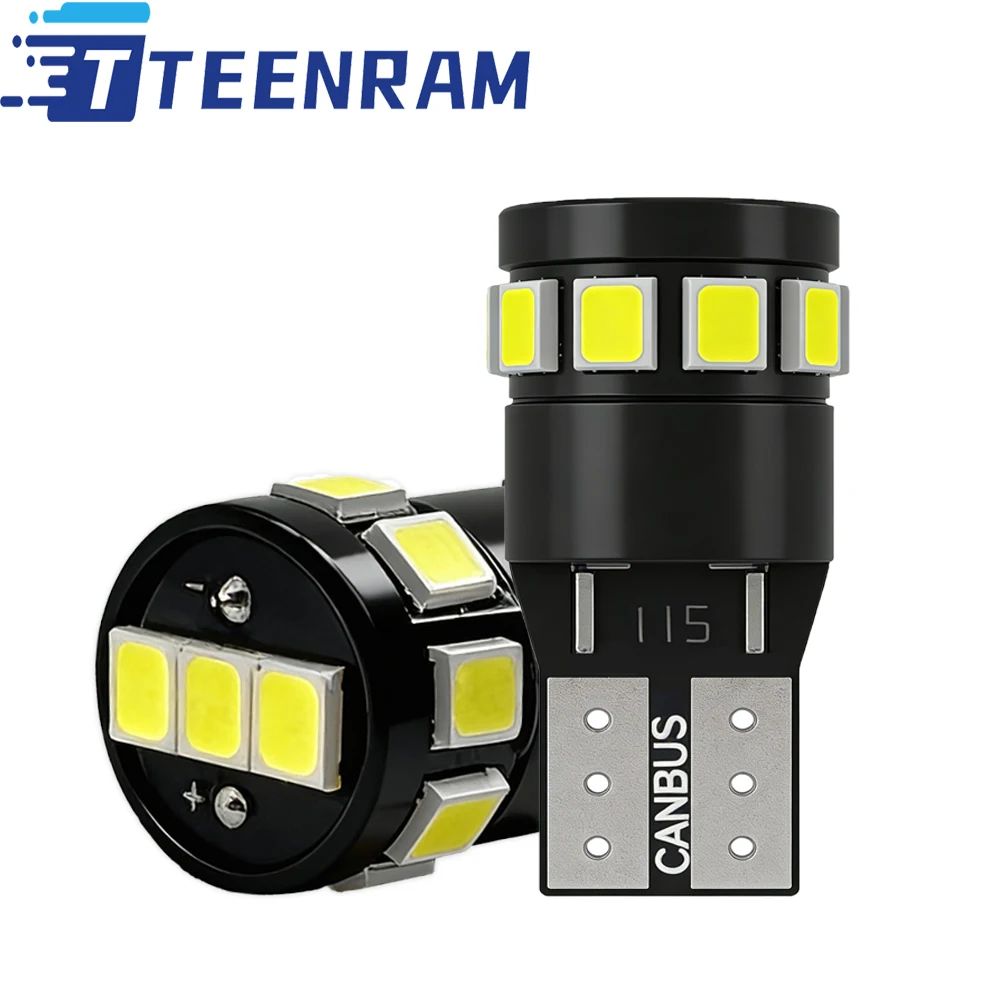 

2 шт. T10 W5W 194 168 светодиодные лампы для габаритных огней CANBUS 6000K белые мини-лампы для VW Polo 1995-2017
