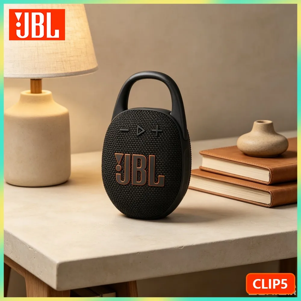 JBL Clip 5 Portable Bluetooth Speaker JBL Pro Sound IP67 Waterproof Dustproof 12 Hours Battery Life Clip-on Pocket Soundbox
