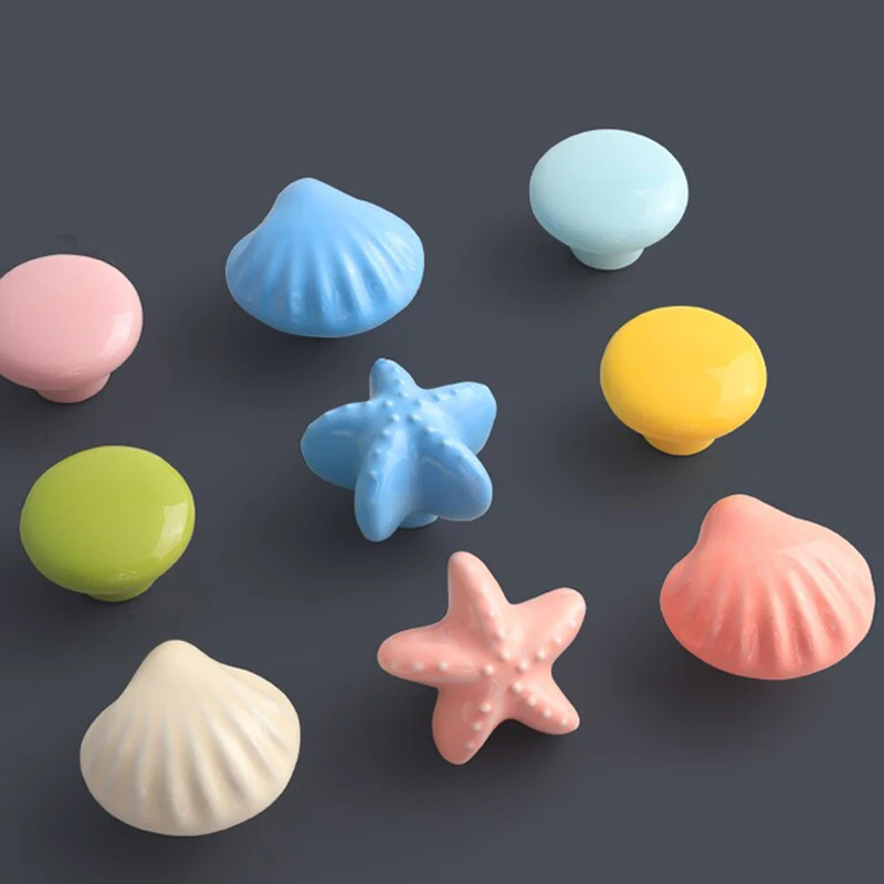 Ceramic Cabinet Knobs and Handles Colorful Heart Drawer Closet Handles Furniture Handle Door Hardware