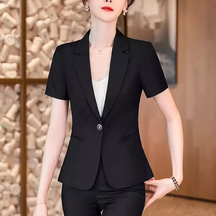 

Высококачественная женская профессиональная одежда Bla Suiting Slim Fit ort Sve Спецодежда Ele Формальный наряд Китайский производитель