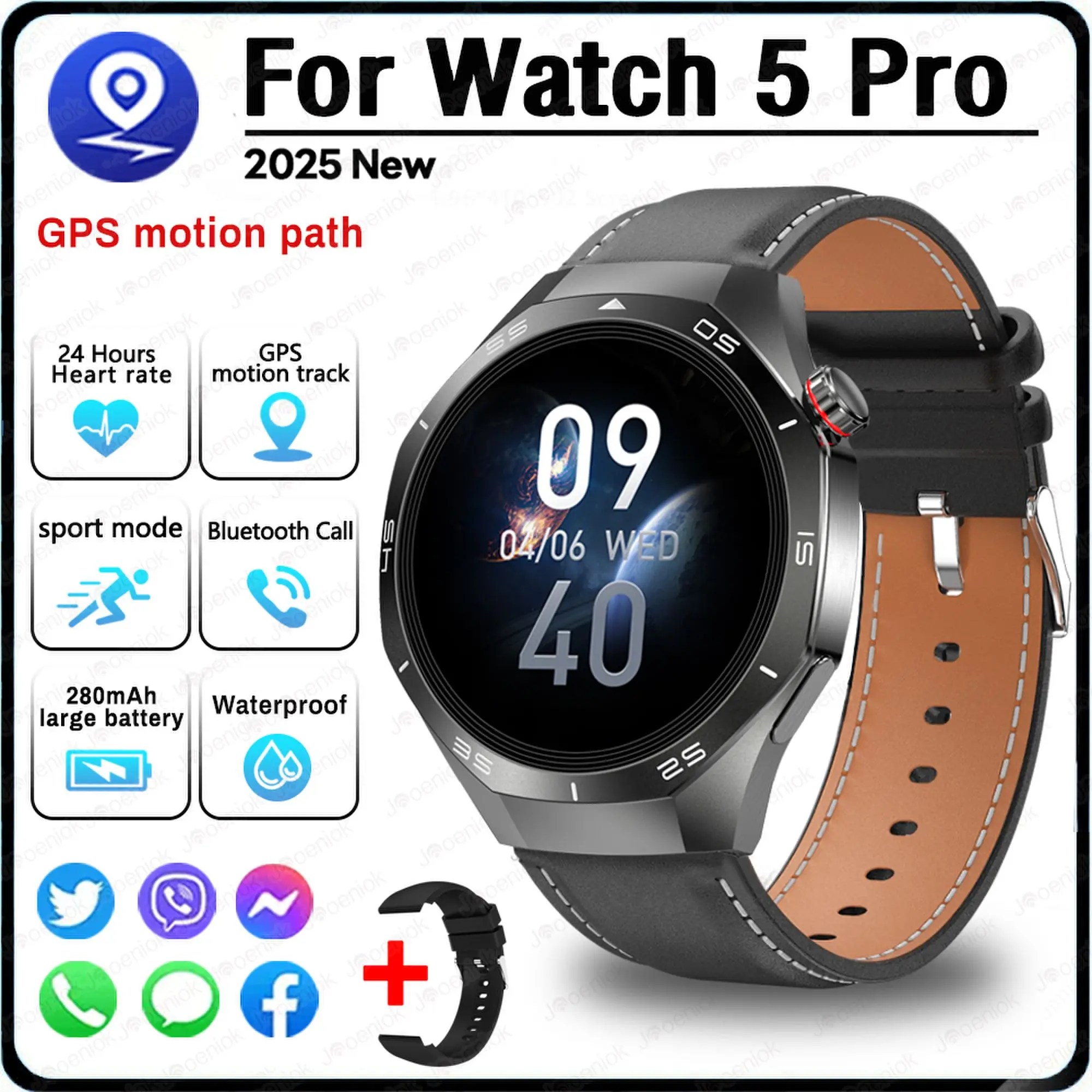 Smart Watch with HD GPS and Bluetooth Call