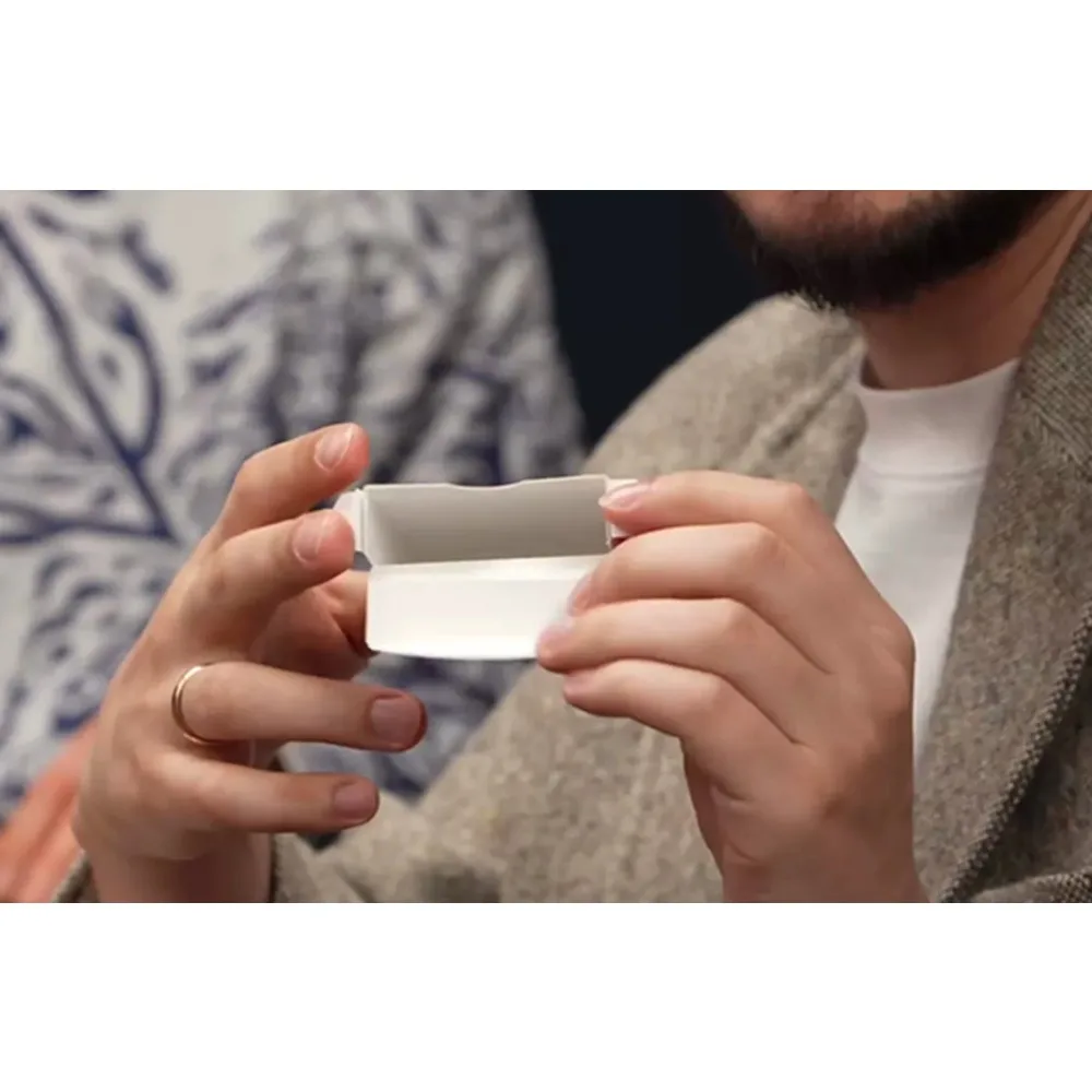 Gone Ring By Vladimir Zhukov Gimmicks Magic Trick Ring Vanish Card Box Close Up Magic Prop for Magician Impossible Vanishing Fun