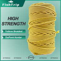 FishTrip 50lbs~5000lbs Braided Kevlar Line Kevlar Fishing Line Thread Spool High Strength Kite String Outdoor Universal Rope