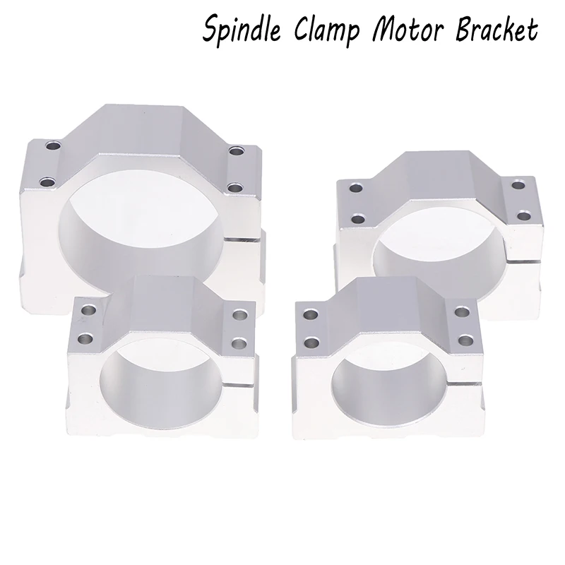 อลูมิเนียมแกน CLAMP 52 มม.56 มม.65 มม.80 มม.มอเตอร์พร้อมสกรู 4pcs สําหรับ CNC Router เครื่องมอเตอร์ยึดผู้ถือ