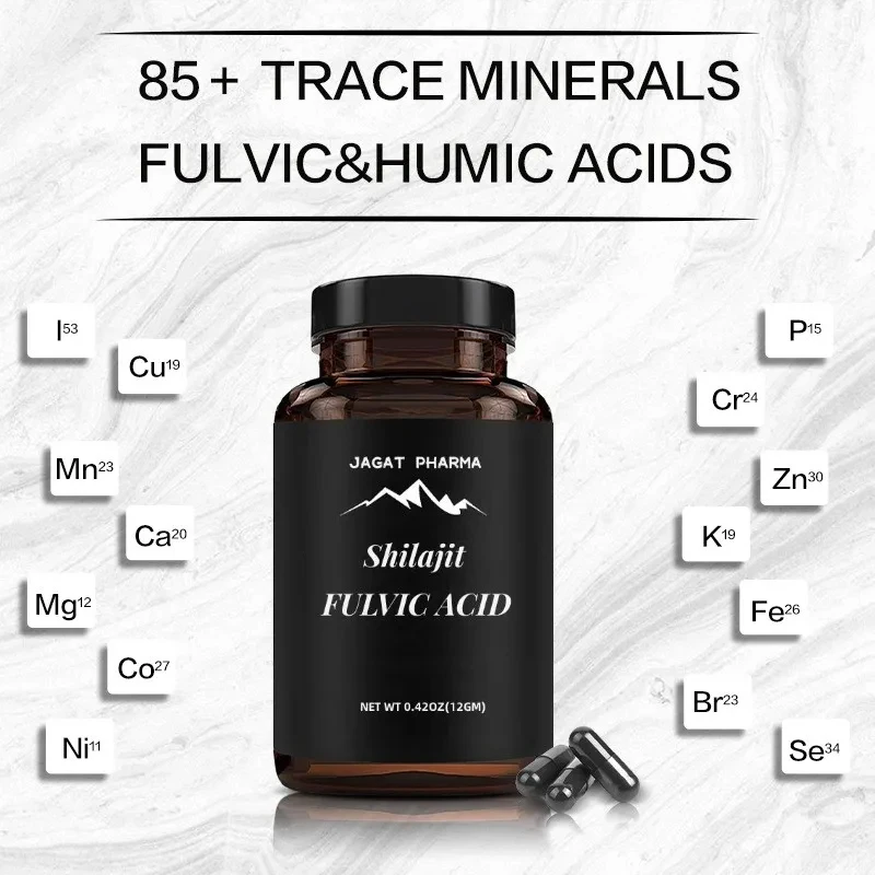 

Himalayan Pure Shilajit 120 Caps Naturally Occurring Fulvic Acid