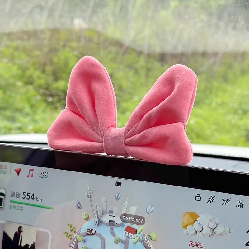 

Car Center Console Navigation Screen Cute Decorative Ornament With Butterfly Bow For Mercedes Smart Elf 1 # 3 # Car Interior
