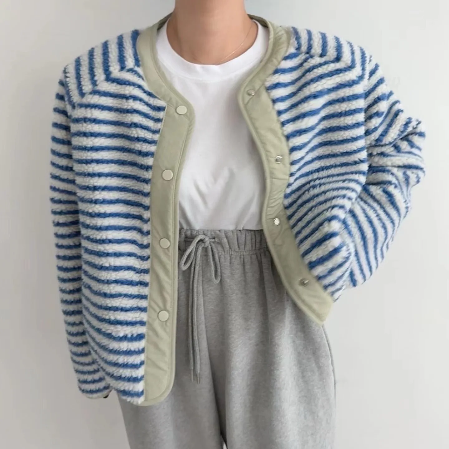 أنيقة الخريف الشتاء الدافئة معطف فرو الضأن شريط تصميم تنوعا يمكن ارتداؤها ملابس خارجية Ele Sle المرأة ort القطن Jaet