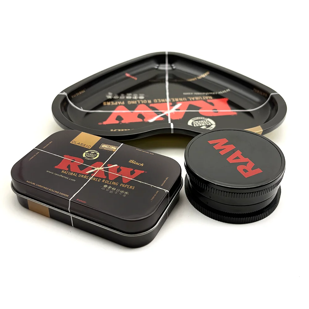 16.5x18CM Love-Shaped Cigarette Tray Tobacco Metal Rolling Tray Plate 60MM Plastics Herb Grinder 2 layer Cigarette Spice Crusher - view 6