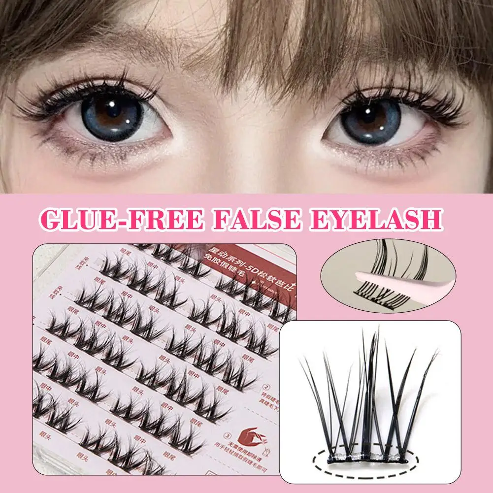接着剤不要のつけまつげ韓国メイク DIY 自己粘着性ナチュラルまつげまつげ自己粘着性まつげセグメントツールマンガ M X5U1