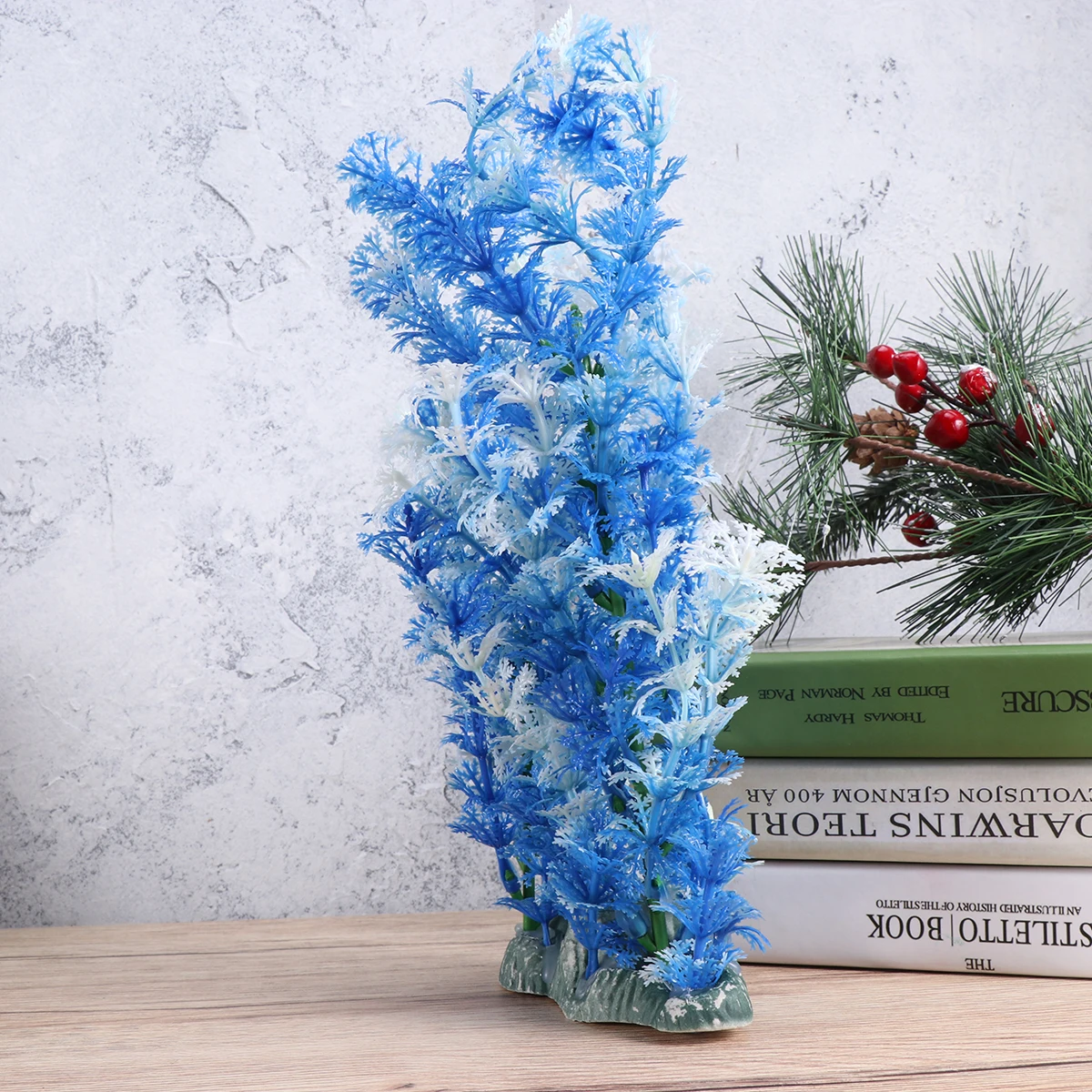 

Blue Water Plant Decoration Simulation Aquatic Plants Fish Tank Ornament Aquarium Decor Vivid Color Safe For Fish Tank