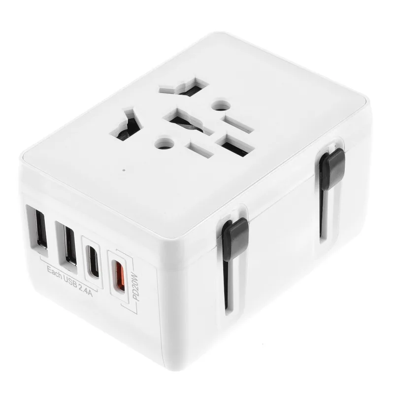 

Multifunctional socket Global pass conversion plug GaN 20W travel fast charging plug converter