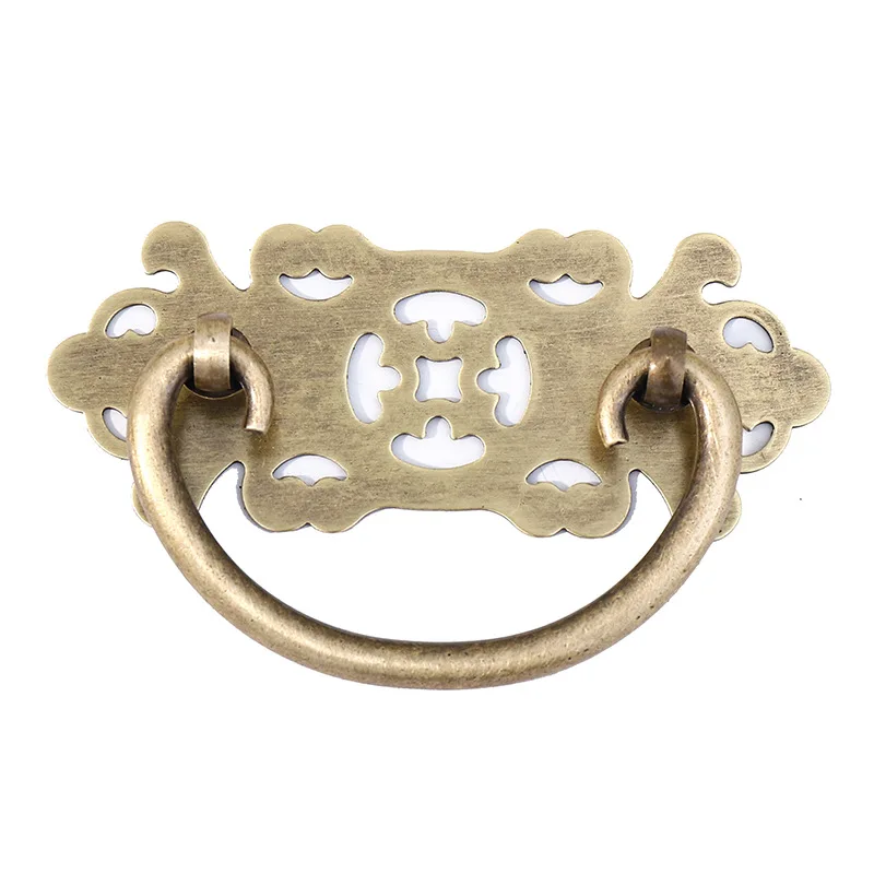 Pintu Kabinet Kabinet warna tembaga antik menarik pintu lemari mebel pegangan pintu laci kabinet Retro Tiongkok baru tarikan tembaga murni