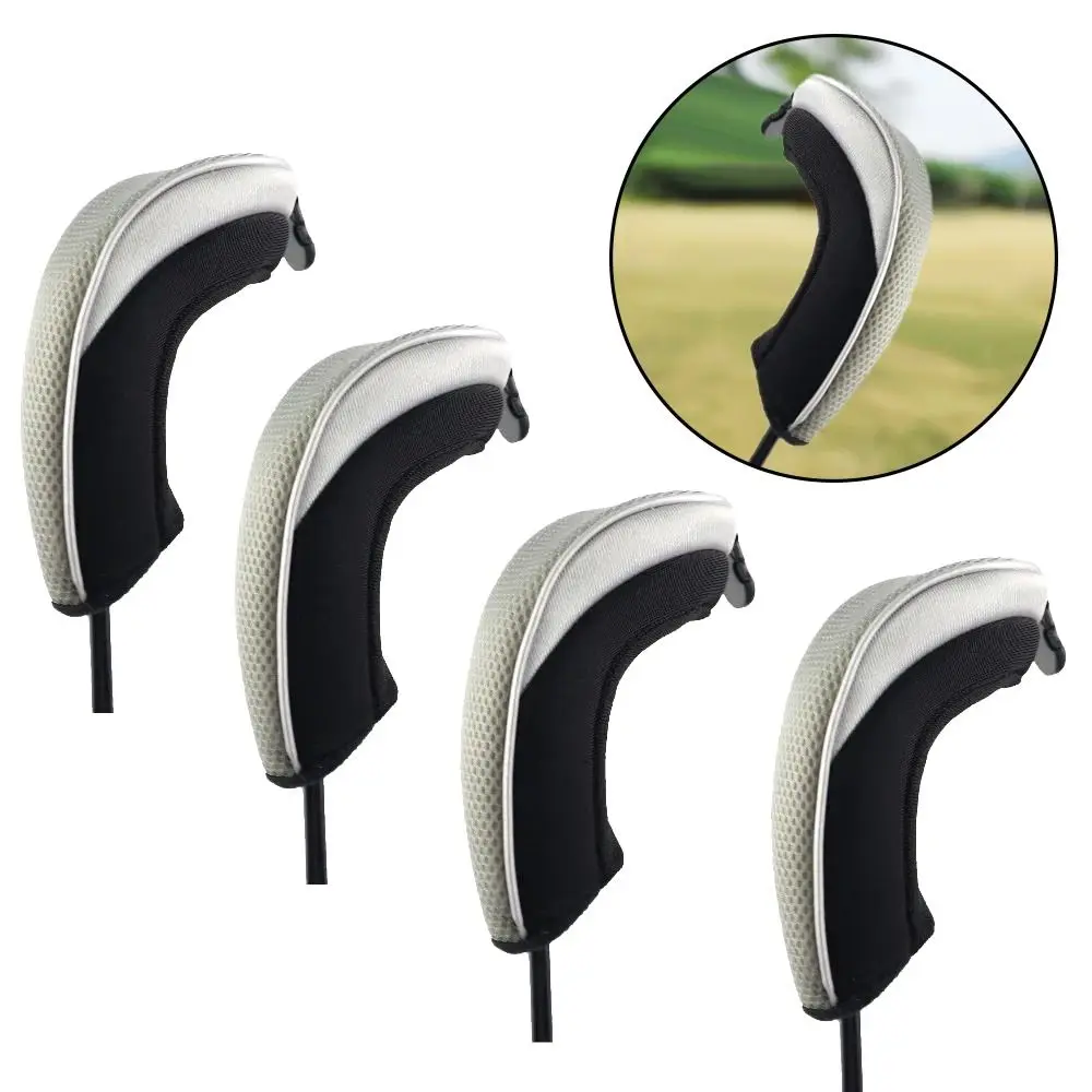 NEW Polyester Mesh Golf Headcover 7colors Long Neck Driver Protector Woods Cover Replacement Golf Club Head Covers