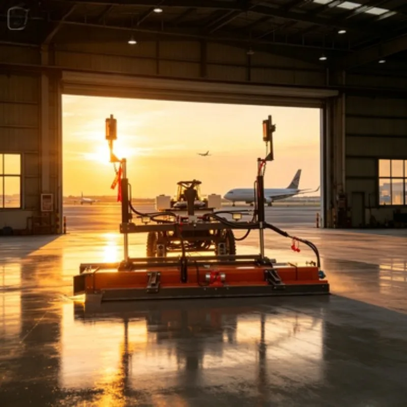 CE Certified Ride On Concrete Laser Screed Machine for Large Scale Industrial Floor Paving