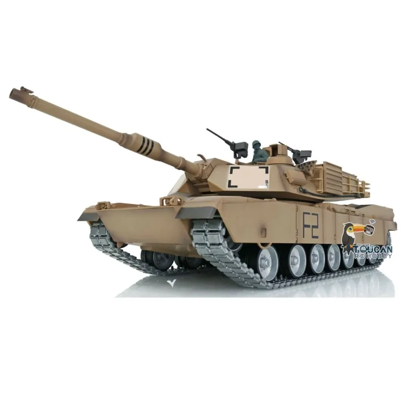 US Stock Outdoor Toys Heng Long 1/16 Scale 3918 M1A2 Abrams TK7.0 Customize RC Tank 360° Turret Barrel Recoil TH17803-SMT6