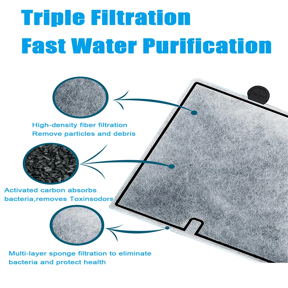 Aquarium Filter Sponge Suitable For Aqueon Filter Replacement Filter Element Fish Tank Sponge Activated Carbon Media Material