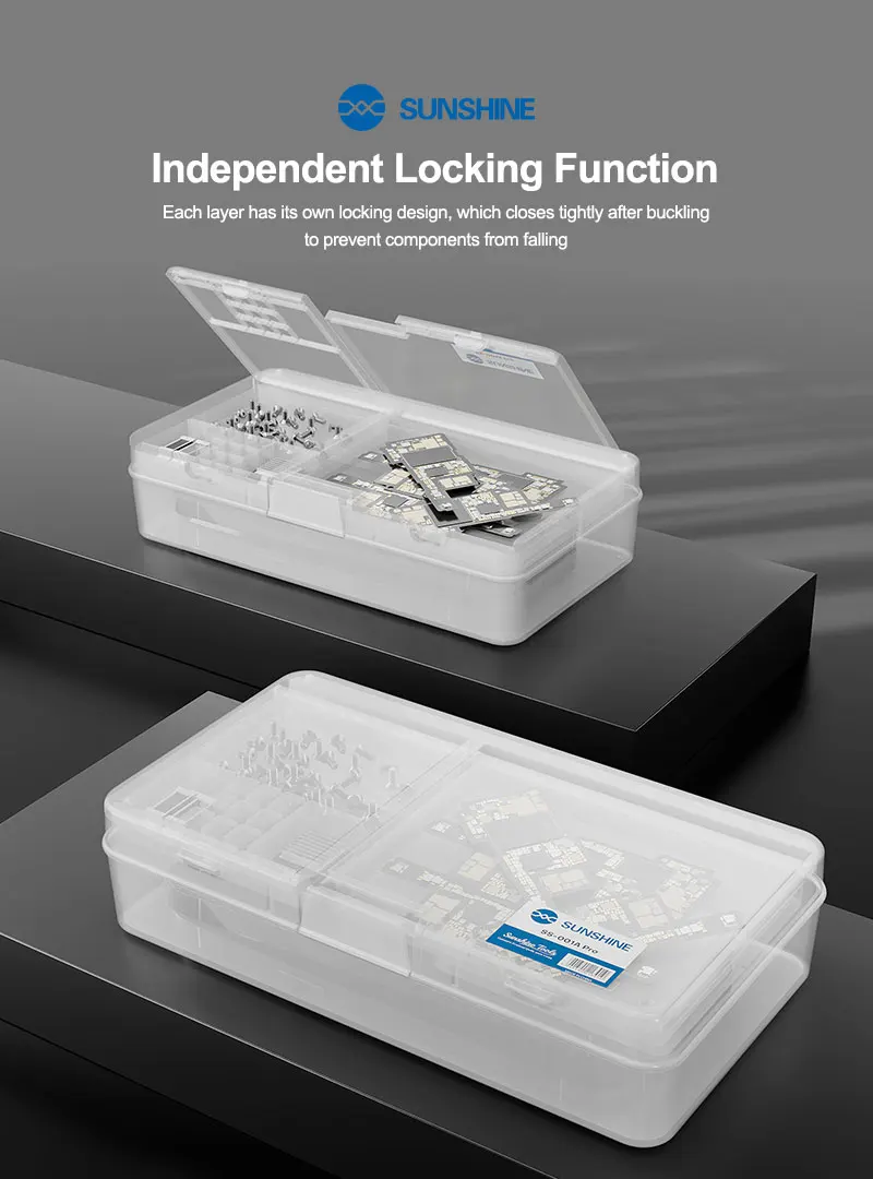 SUNSHINE SS-001A Pro Multi Functional Mobile Phone Repair Storage Box for Mobile Phone Repair Accessories Parts and Board