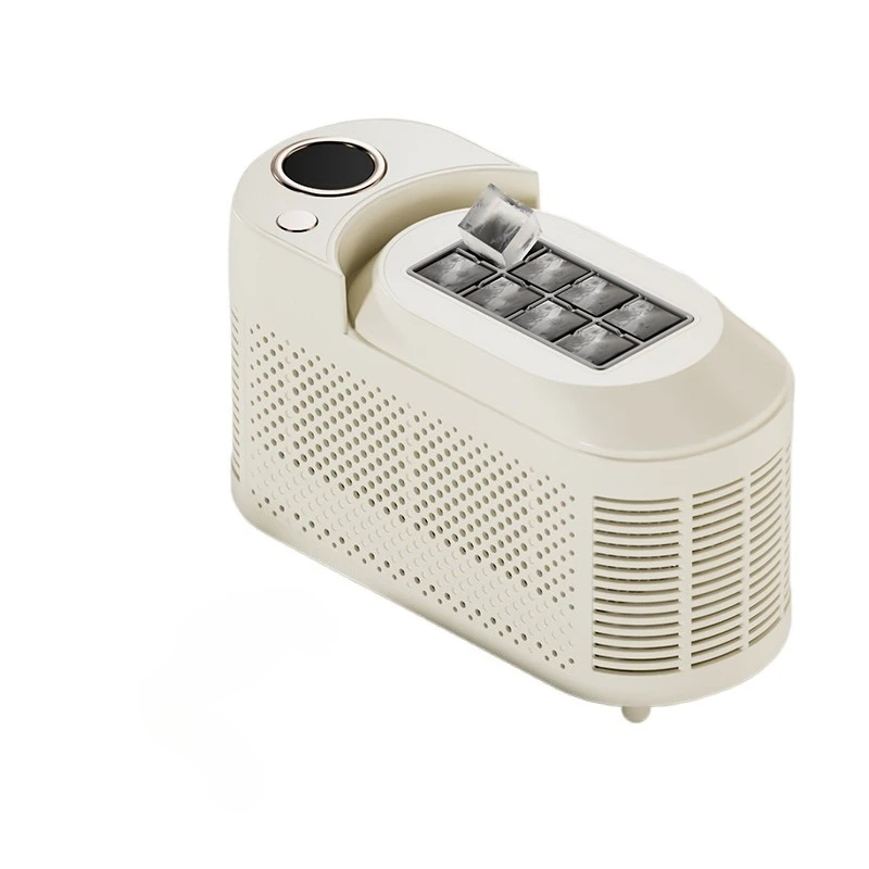 Desktop small ice maker, mini, portable, household, camping and car-use, square ice, automatic ice-making box