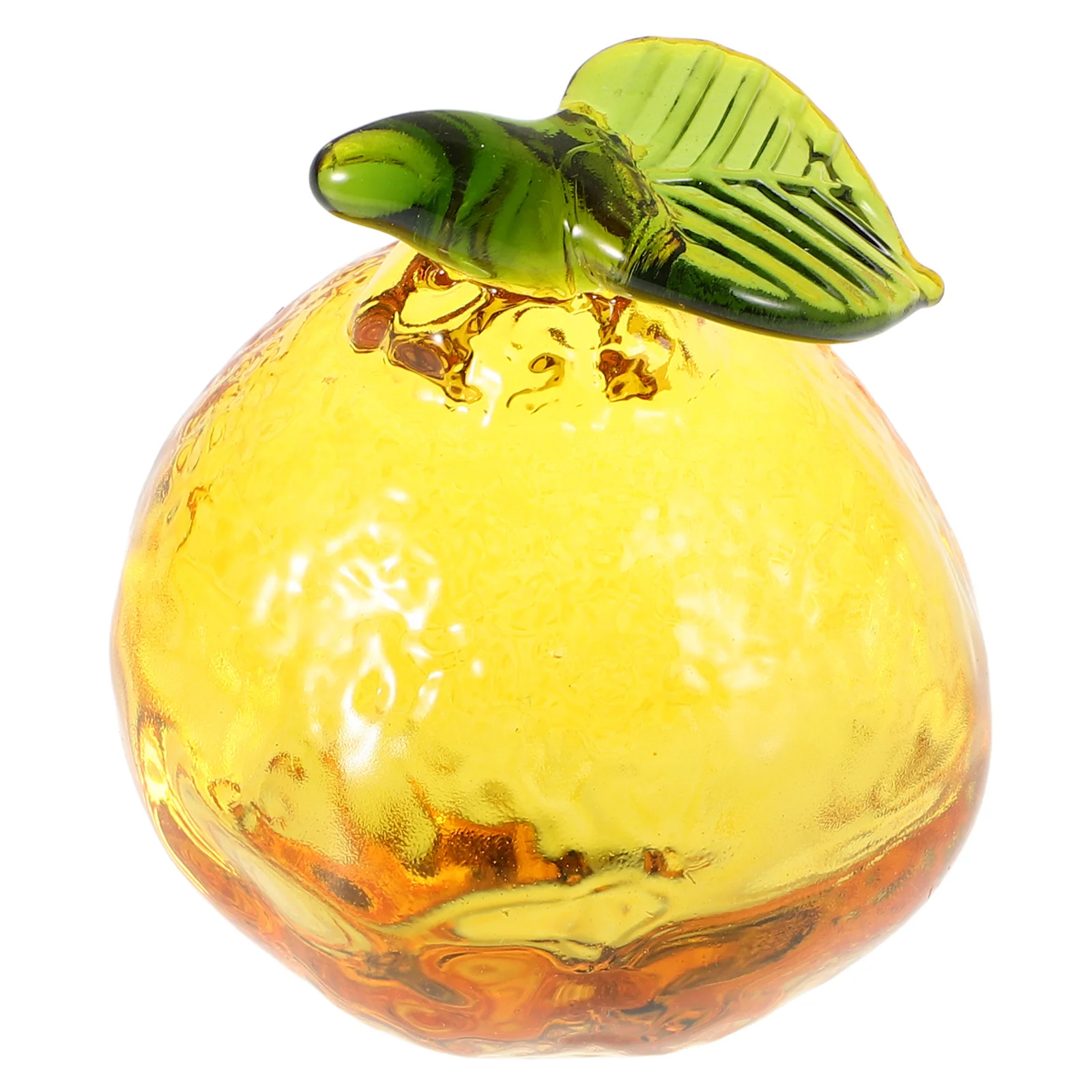 

Realistic Crystal Glass Orange Ornament Fruit Decoration Desktop Statue Christmas Kitchen Holiday Decor Decorative Fruit