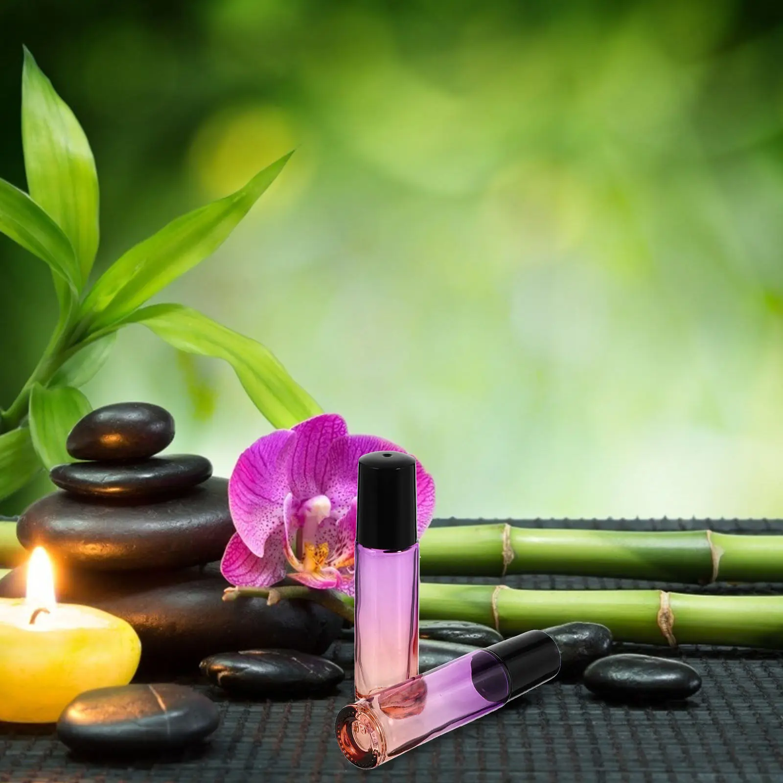 

Набор из 10 стеклянных роликовых флаконов для эфирных масел, 10 мл, портативные, герметичные, для ароматерапии, парфюмерии, DIY-смесей, пустые