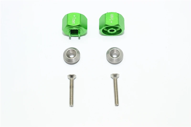 GPM aluminium zeskantadapter (+1 mm) voor TAMIYA 1/8 T3-01 Dancing Rider B8